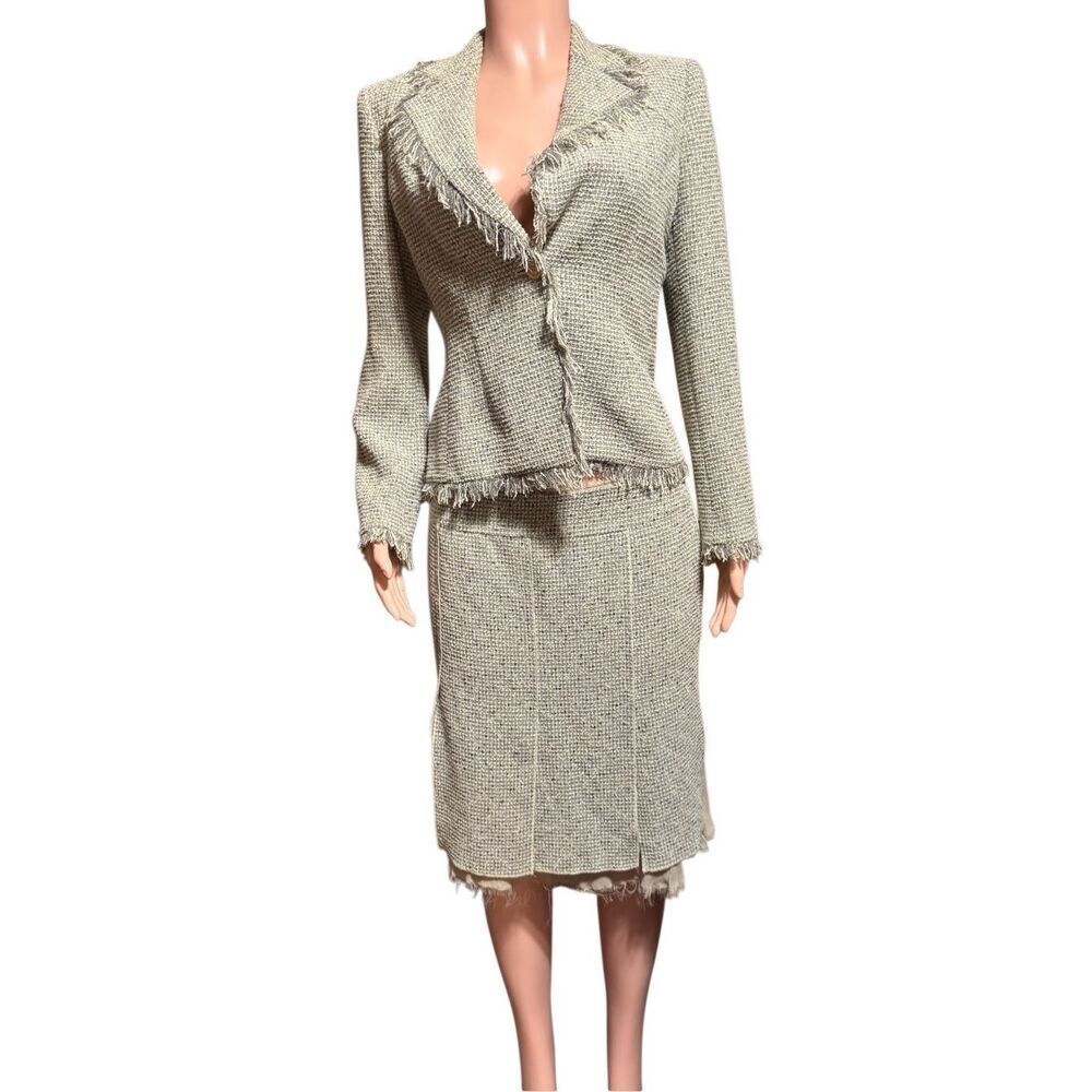 Anne Klein suit 2 piece skirt and blazer  6p